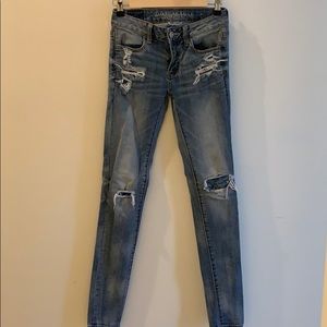 American Eagle 0 Extra Long Jeans